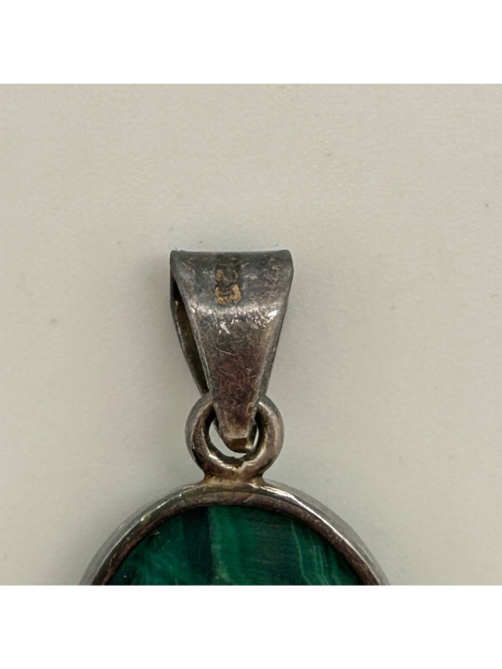 Natural Malachite Pendant 925 Sterling Silver Oval Green Banded Gemstone Necklac - Picture 5 of 12